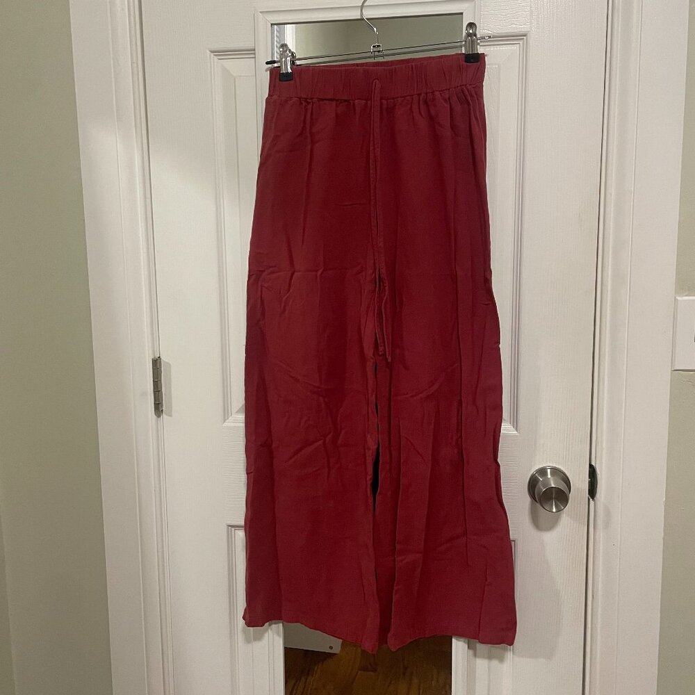 Red Linen Pants
